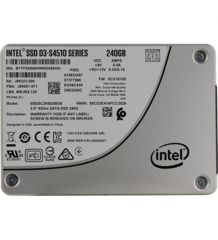 Intel 英特爾® 固態盤 760P 系列 240GB/固態硬碟 - SSDSC2KB240G801