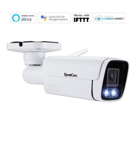 SpotCam BCW1 商用戶外槍型網絡彩色夜視2K攝影機/攝像機-SpotCam BCW1 商用 2K 戶外IP66彩色夜視槍型攝影機