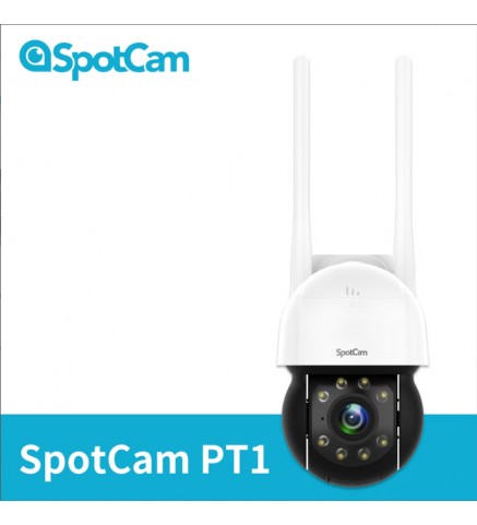 SpotCam PT1 戶外防水可旋轉全彩夜視球型雲端監視器/攝像機 - SpotCam PT1 POE 商用 2.5K 戶外IP65 360°雲台版 攝影機