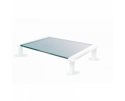 MEC - Multipurpose Tempered Glass Stand-White (35 x 25.2 x 9cm) - TB501W