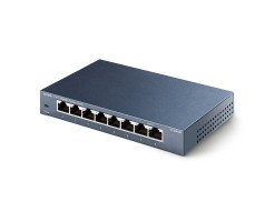 TP-Link 8端口 專業級Gigabit 交換器 /10/100/1000Mbps 桌面交換機- TL-SG108