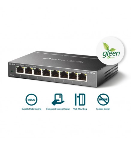 TP-Link 8埠Gigabit簡易智慧型交換器 - TL-SG108E