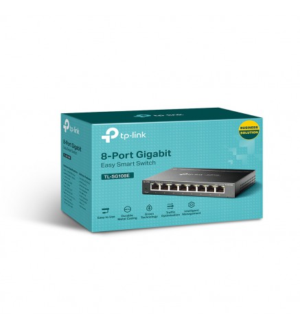 TP-Link 8埠Gigabit簡易智慧型交換器 - TL-SG108E