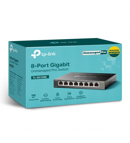 TP-Link TL-SG108E 8埠Gigabit簡易智慧型交換器 - TL-SG108E-V4