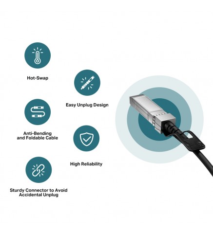 TP-Link 3 米 10G SFP+ 直連電纜 - TL-SM5220-3M