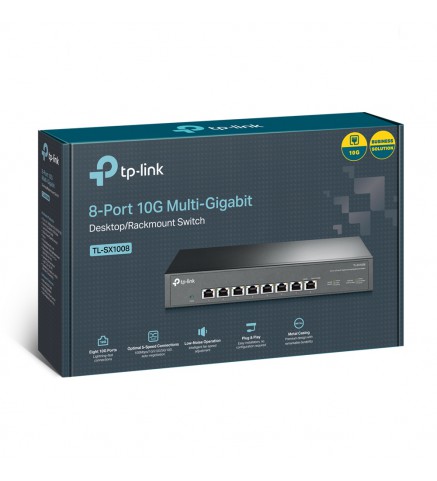 TP-Link 8 端口 10G 桌面/機架式交換機 - TL-SX1008