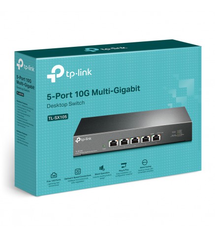 TP-Link 5 端口 10G 桌面交換機 - TL-SX105