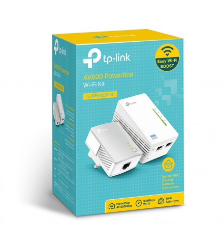 TP-Link 300Mbps AV600 Wi-Fi 電力線擴展器入門套件 - TL-WPA4220 KIT