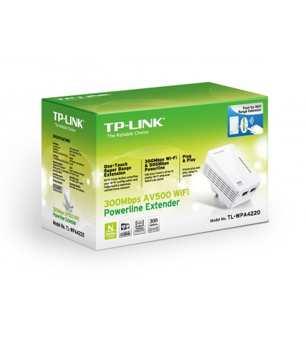 TP-Link 300Mbps AV600 Wi-Fi 電力線擴展器 - TL-WPA4220