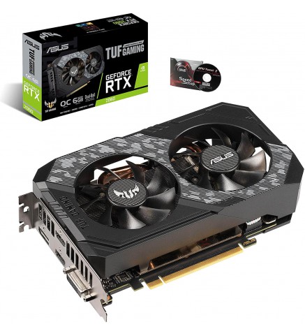 ASUS 華碩 TUF Gaming GeForce RTX™ 2060 OC 版 6GB GDDR6 採用全新 NVIDIA Turing™ GPU 架構顯示卡 - TUF-RTX2060-O6G-GAMING