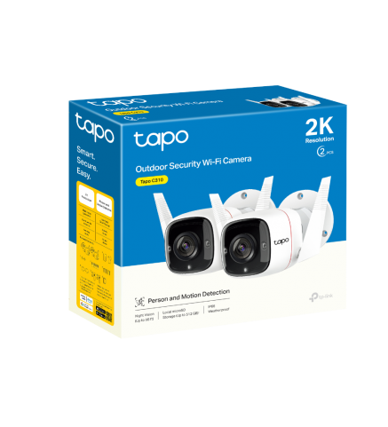 TP-Link 1296P 防水 Wi-Fi 攝影機 (2隻裝) - Tapo C310P2