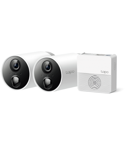 TP-Link 1080P AI防水無線電池攝影機 (2鏡頭+1 Hub) - Tapo C400S2
