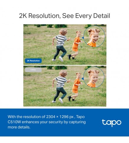 TP-Link 1296P AI 防水旋轉式 Wi-Fi 攝影機 - Tapo C510W