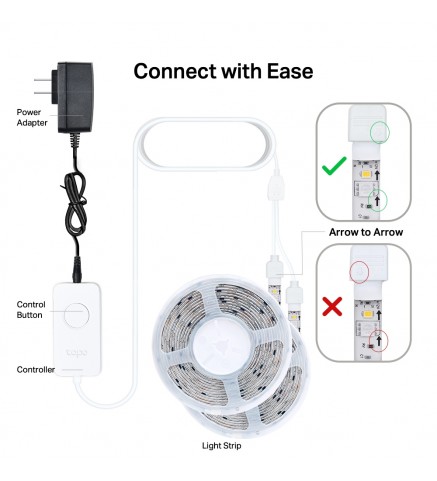 TP-Link 智能彩色 Wi-Fi 燈帶 2條-每條5米長 - Tapo L930-10