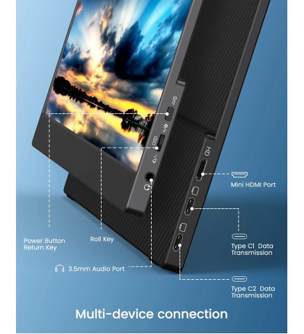 Better DiGi - 13.5吋 ULTRA-HD高色域便攜式外置屏幕(Non Touch) - U13BN (3:2, 2K) 超高色域