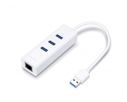 TP-Link 3埠USB 3.0集線器與Gigabit USB網路卡 - UE330