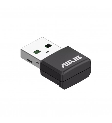 ASUS 華碩 AX1800 雙頻 WiFi 6 USB 轉接器/無線網路卡 - USB-AX55nano