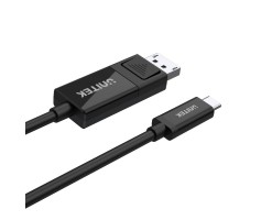 UNITEK優越者 - 1.8米，USB-C轉DP和DP轉USB-C雙向適配器電纜（8K 60Hz 和 4K 120Hz），黑色 - V1146A