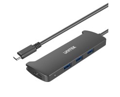 UNITEK優越者 - USB3.1 Gen1 Type-C 3 端口集線器 + HDMI 轉換器 - V300A