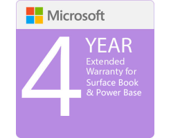 Microsoft 微軟Surface Book電源基礎和Surface Book保修，從1年升級到4年（領取並返回） - VP3-00007