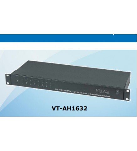 VidoNet HD-TVI/AHD/HD-CVI/CVBS 16路輸入32路輸出視頻 - VT-AH1632