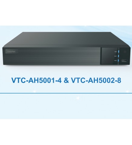 VideoNet 8CH 4K 混合 DVR 硬碟錄影機 - VTC-AH5002-8