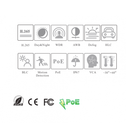 VideoNet 4MP 紅外線防水槍型網路攝影機 - VTC-B21A3