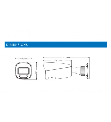 VideoNet 2MP全彩槍型網路攝影機 - VTC-B21FC