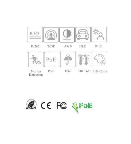 VideoNet 2MP全彩轉塔網路攝影機 - VTC-E20FC