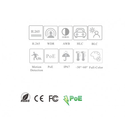 VideoNet 2MP全彩轉塔網路攝影機 - VTC-E21FC