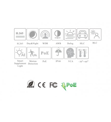 VideoNet 4MP雙光AI轉塔網路攝影機 - VTC-E40PA