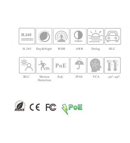 VideoNet 8MP雙光AI轉塔網路攝影機 - VTC-E80PA