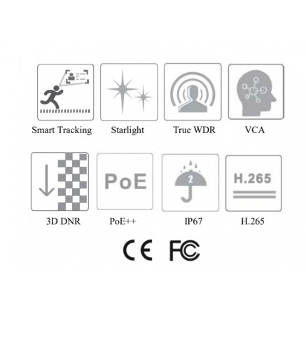 VideoNet 4MP 37X 星光紅外線網路 PTZ 攝影機 - VTC-S41-IR-37X