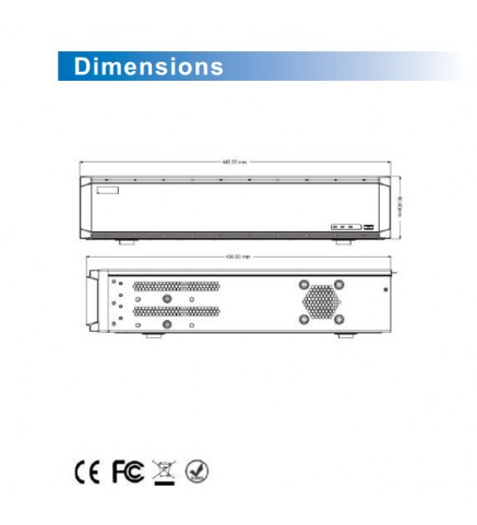 VideoNet 32​​CH 5MP 混合 DVR 硬碟錄影機 - VTD-HB2008-32