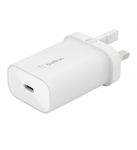 BELKIN貝爾金 - USB-C PD 3.0 PPS 25W 家用充電器 - WCA004MYWH