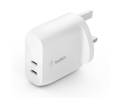 BELKIN貝爾金 - 雙 USB-C PD 40W 家用充電器 - WCB006MYWH