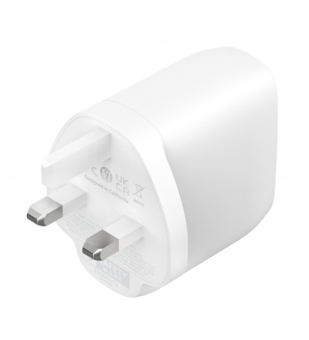 BELKIN貝爾金 - BoostCharge Pro USB-C® 壁式充電器，附 PPS 60W - WCB010MYWH