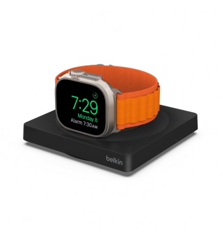 BELKIN貝爾金 -  BoostCharge Pro 便攜式 Apple Watch 快速無線充電器 - 黑色 - WIZ015BTBK