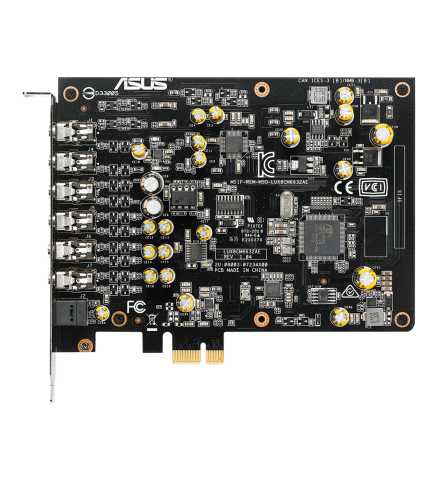 ASUS-華碩具備192kHz/24位元高清晰音質的7.1 PCIe電競音效卡，150ohm耳機擴大器、高品質DAC以及專屬EMI背板-Xonar AE 7.1