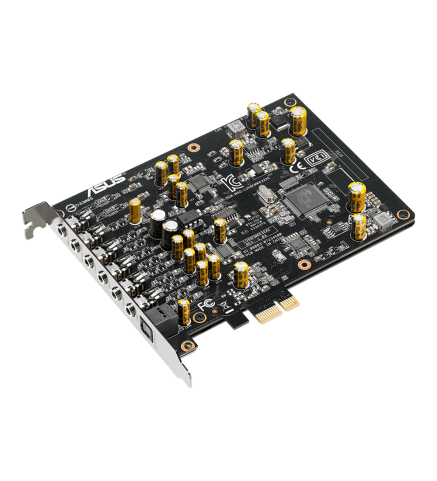 ASUS-華碩具備192kHz/24位元高清晰音質的7.1 PCIe電競音效卡，150ohm耳機擴大器、高品質DAC以及專屬EMI背板-Xonar AE 7.1