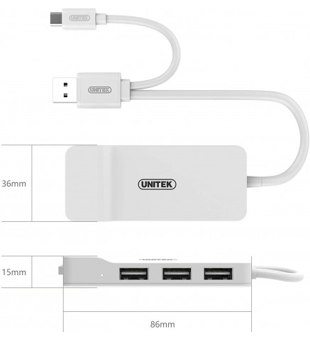 UNITEK優越者 - USB2.0 , 4-Port + OTG - Y-2133