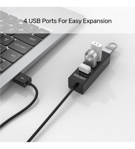 UNITEK優越者 - USB2.0 , 4-Port ( Cable :80cm ) - Y-2140