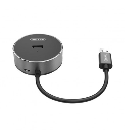 UNITEK優越者 - USB2.0 , 3 端口集線器 + 立體聲音頻端口 - Y-2197