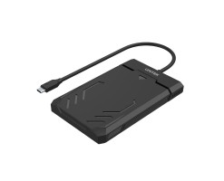 UNITEK - USB3.1 Type-C 5Gbps to SATA6G 2.5"Hard Disk Enclosure, Black Color, UNITEK Gift Box - Y-3036A