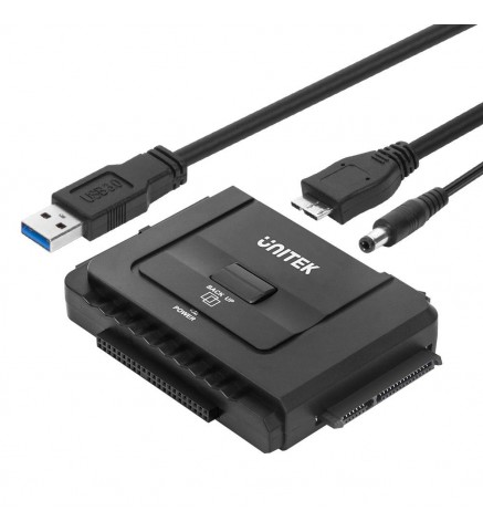 UNITEK優越者 - USB3.0 to IDE+SATA Converter - 帶美式電源適配器 - Y-3322A
