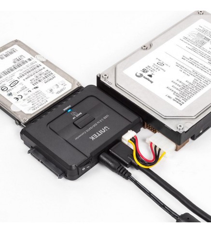 UNITEK優越者 - USB3.0 to IDE+SATA Converter - 帶美式電源適配器 - Y-3322A