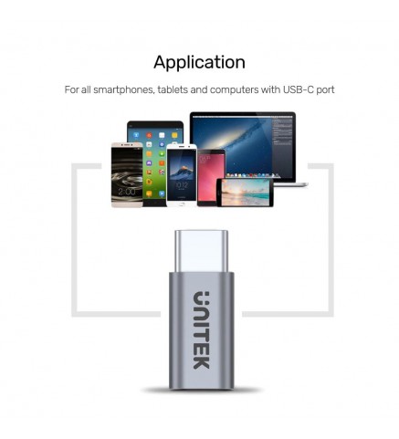 UNITEK優越者 - USB3.1 Type-C 轉 Micro USB 適配器 - Y-A027AGY
