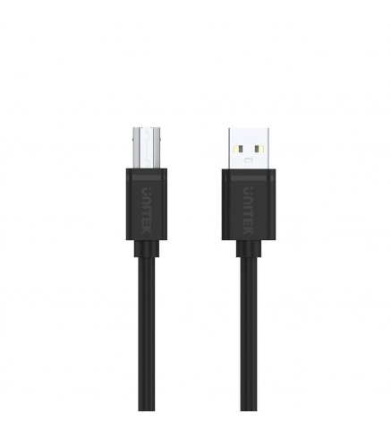 UNITEK優越者 - USB 2.0 轉 USB-B 充電線 - 2M, USB2.0 Type-A (M) to Type-B (M) - Y-C4001GBK