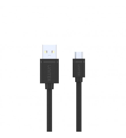 UNITEK優越者 - USB 2.0 轉 Micro USB 充電線 - 2M, USB2.0 Type-A (M) to Micro USB (M)  - Y-C455GBK