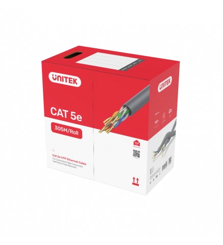 UNITEK優越者 - Cat 5e Ethernet 千兆位乙太網UTP連接線 - Y-C879GY